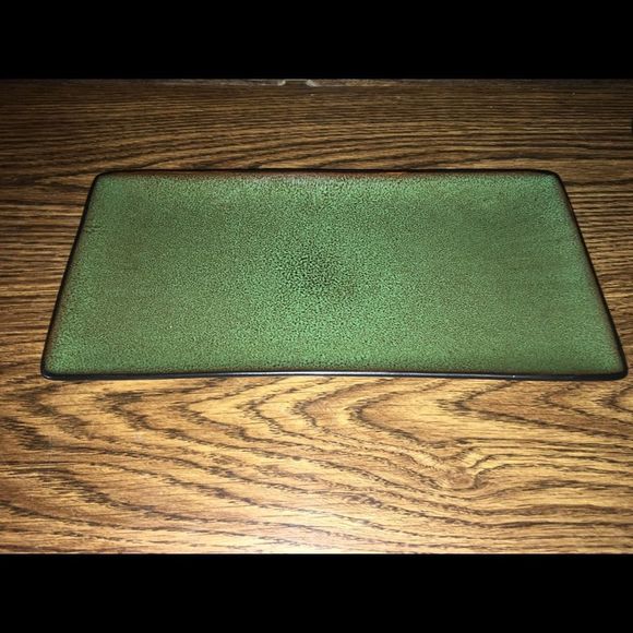 Gabbay Pottery Serving Tray Green Fusion Wasabi - Picture 1 of 9